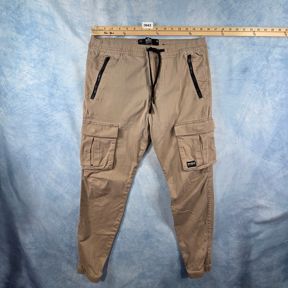 Hollister Skinny Jogger Cargo Pants‎ Tan Khaki Advanced Stretch Womens Medium